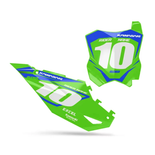 GRAPHICS moto GRAPHICS NUMBER PLATES CUSTOM KAWASAKI Aero Edge