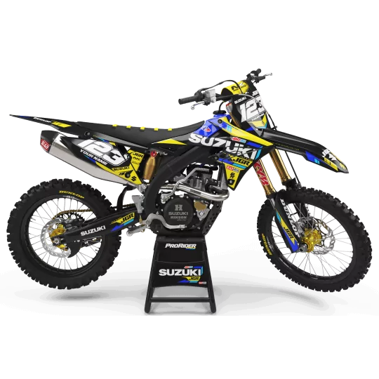 Kit adesivos moto Kit adesivos Motocross Suzuki : Dê estilo ao seu motocross (REF:PRDA37D)