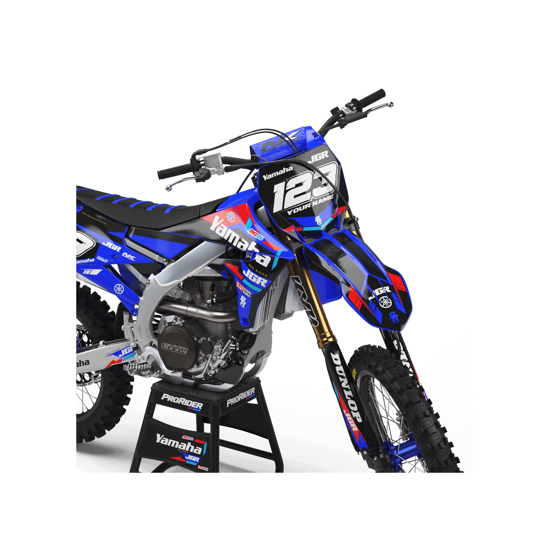 Motorrad Dekor Dekor Yamaha JGR : Ideal für alle Motocross-Fans (ref:prda37e)