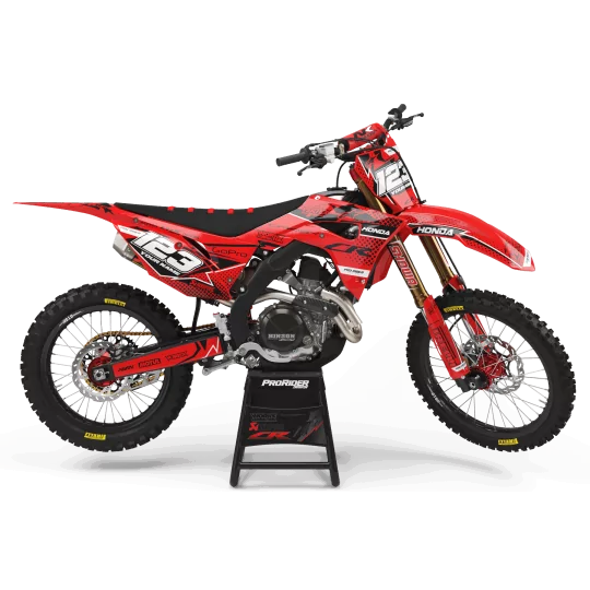 Kit adesivos moto KIT ADESIVOS Motocross HONDA VERTEX ROUGE (REF:PRDA39A4)
