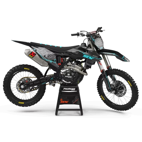 Kit adesivos moto KIT ADESIVOS Motocross KTM VERTEX TURQUOISE (REF:PRDA39C2)