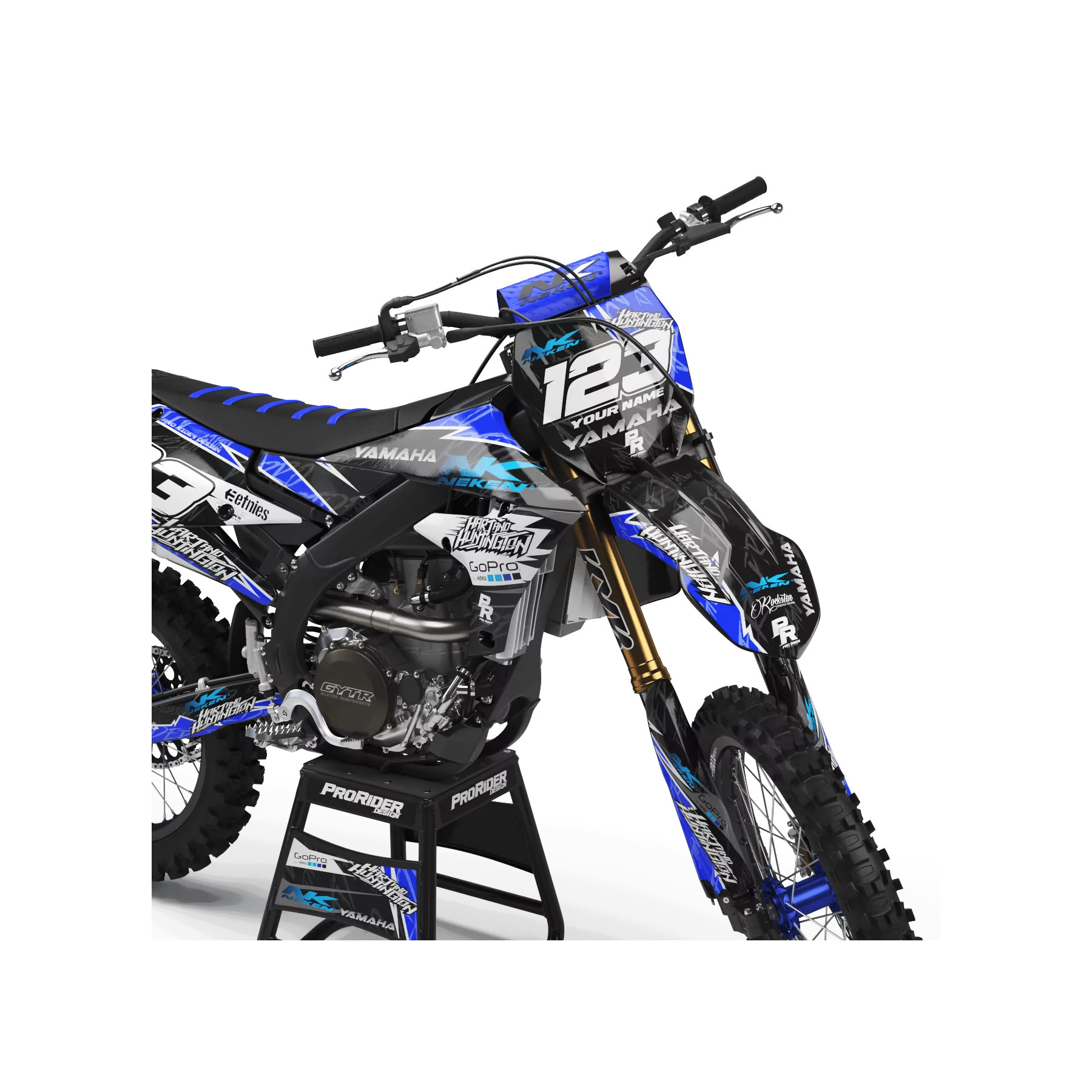 Stickerset motor Stickerset Motocross Yamaha GO PRO HART AND HUNTINGTON (ref:prda38e)