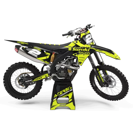 KIT ADESIVOS moto KIT ADESIVOS Motocross Suzuki FLUO SEVEN : Magnífico kit para os Motocross Suzuki