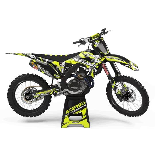 KIT ADESIVOS moto KIT ADESIVOS Motocross HONDA FLUO ALPINESTARS : Magnífico kit para os Motocross Honda