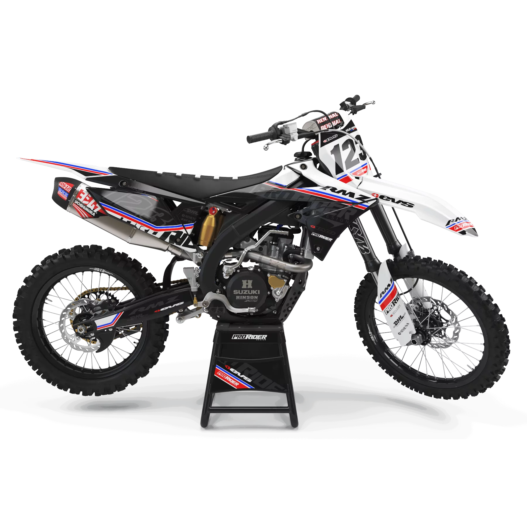 GRAPHICS kit moto Graphics Motocross SUZUKI EVS FRENCH TOUCH