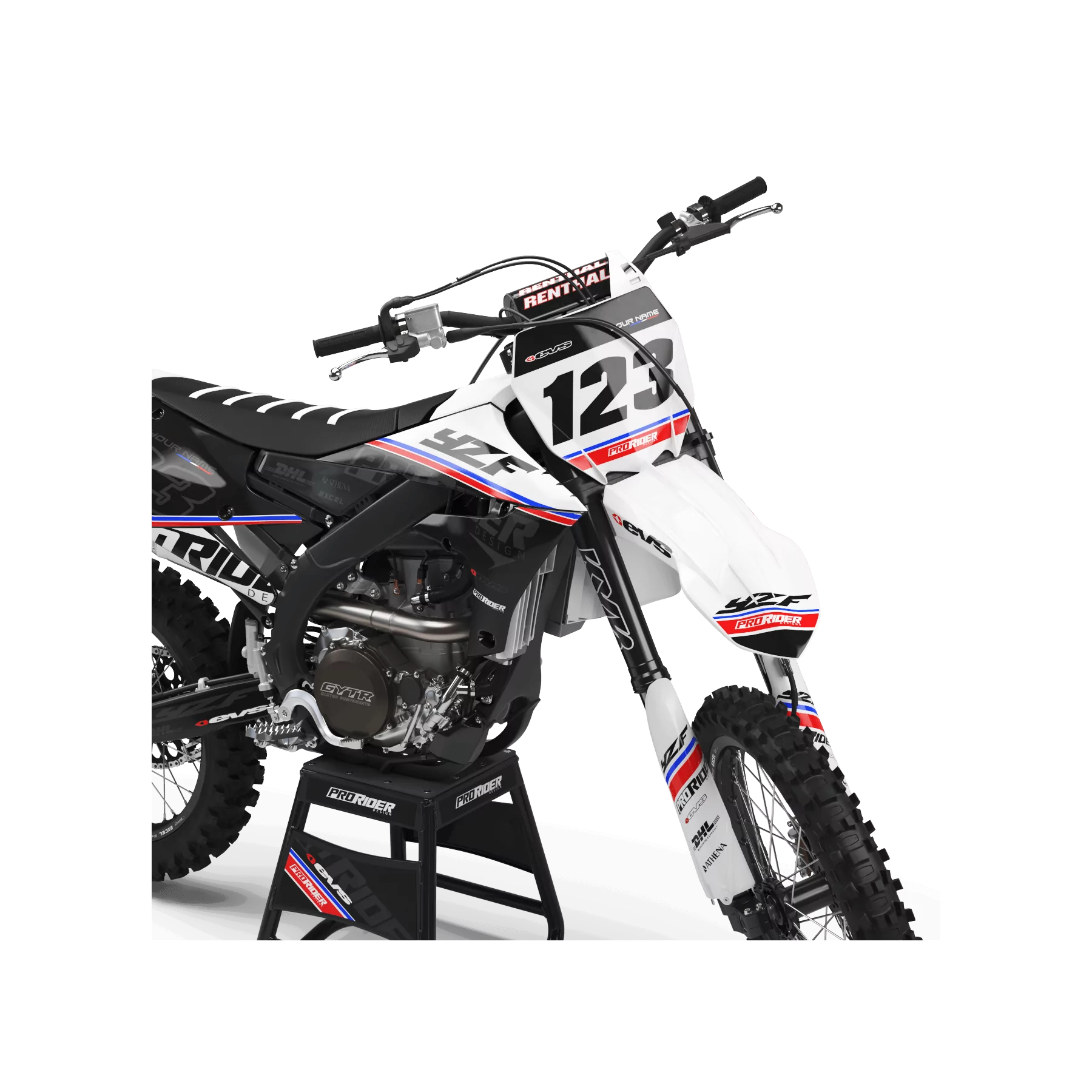 KIT ADESIVOS moto Kit adesivos Motocross YAMAHA EVS FRENCH TOUCH