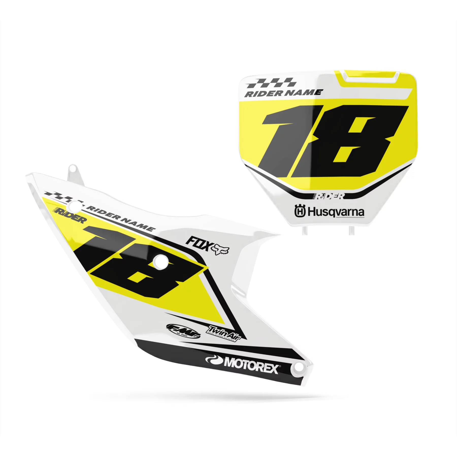 Grafiche moto GRAFICHE FONDI TABELLE PERSO HUSQVARNA Orizon White Yellow