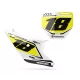 Motorrad-Dekor DEKOR NUMMERNSCHILDER PERSO HUSQVARNA Orizon White Yellow
