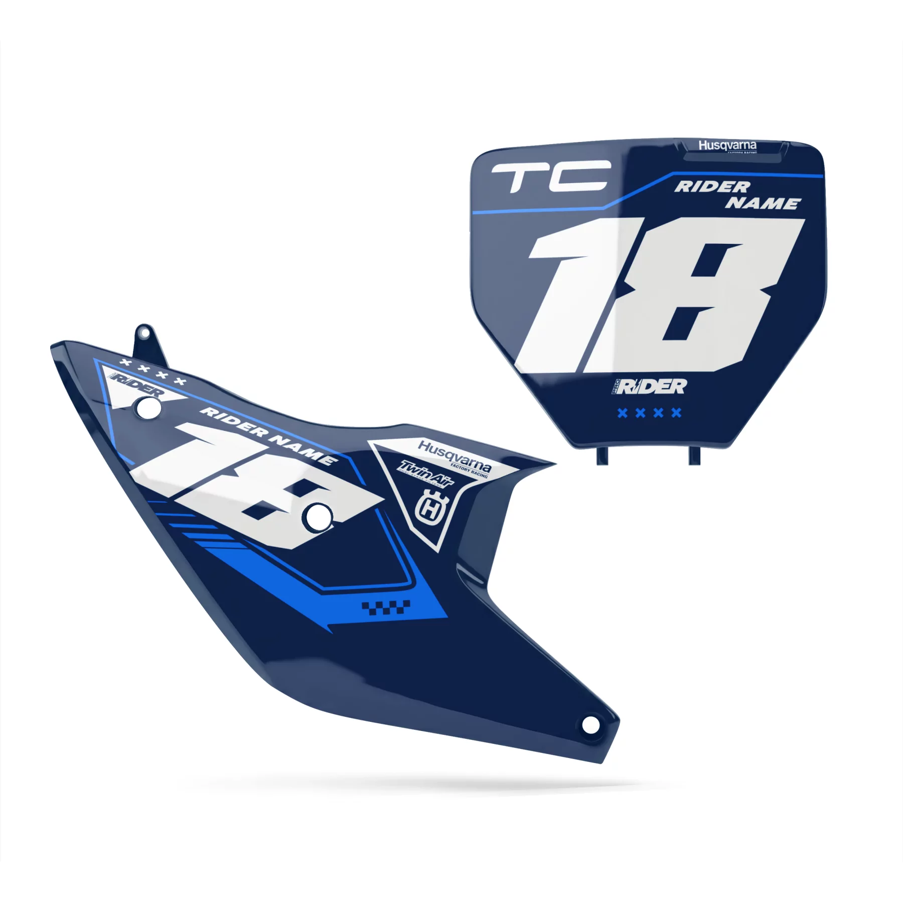 Grafiche moto GRAFICHE FONDI TABELLE PERSO HUSQVARNA Kinetik Blue