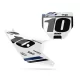 STICKERSET moto Stickerset NUMMERBORDACHTERGRONDEN PERSO HUSQVARNA Ikon White White
