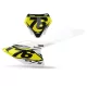 DEKOR Motorrad Dekor NUMMERNSCHILDER HINTERGRUND PERSO GASGAS Blast White Yellow