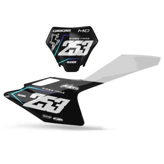 GRAFICHE moto Grafiche SFONDI TARGHE PERSO GASGAS Apex Black Black