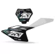 DEKOR Motorrad Dekor NUMMERNSCHILDER HINTERGRUND PERSO GASGAS Apex Black Black