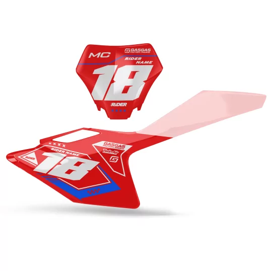 GRAFICHE moto Grafiche SFONDI TARGHE PERSO GASGAS Zest Red Red