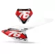 GRAPHICS moto Graphics NUMBER PLATE BACKGROUNDS PERSO GASGAS Blast White Red