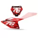 GRAPHICS moto Graphics NUMBER PLATE BACKGROUNDS PERSO GASGAS Blast Red Red