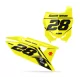 Kit adesivos moto KIT ADESIVOS FUNDOS DE PLACAS PERSONALIZADOS SUZUKI Rubis Yellow Yellow