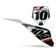 GRAFICHE moto GRAFICHE FONDINI TARGA PERSONALIZZATI STARK FUTURE Flux Black White