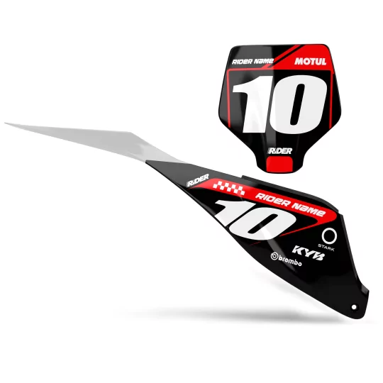 Kit adesivos moto KIT ADESIVOS FUNDOS DE PLACAS PERSO STARK FUTURE OZONE Black Black