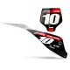 Stickerset moto Stickerset NUMMERPLAATACHTERGRONDEN PERSO STARK FUTURE OZONE Black Black