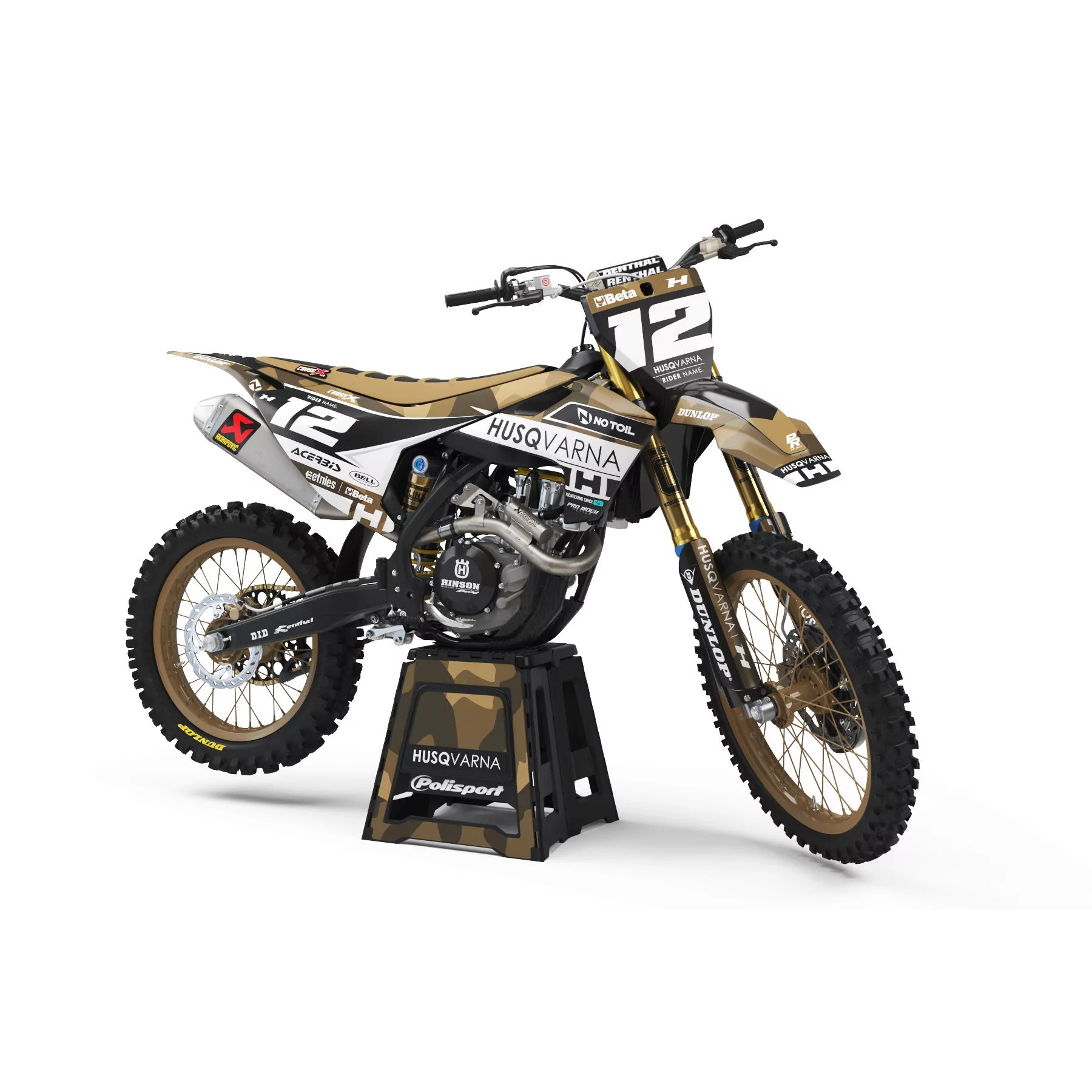 Kit adhesivos moto KIT ADHESIVOS Motocross HUSQVARNA CAMOUFLAGE