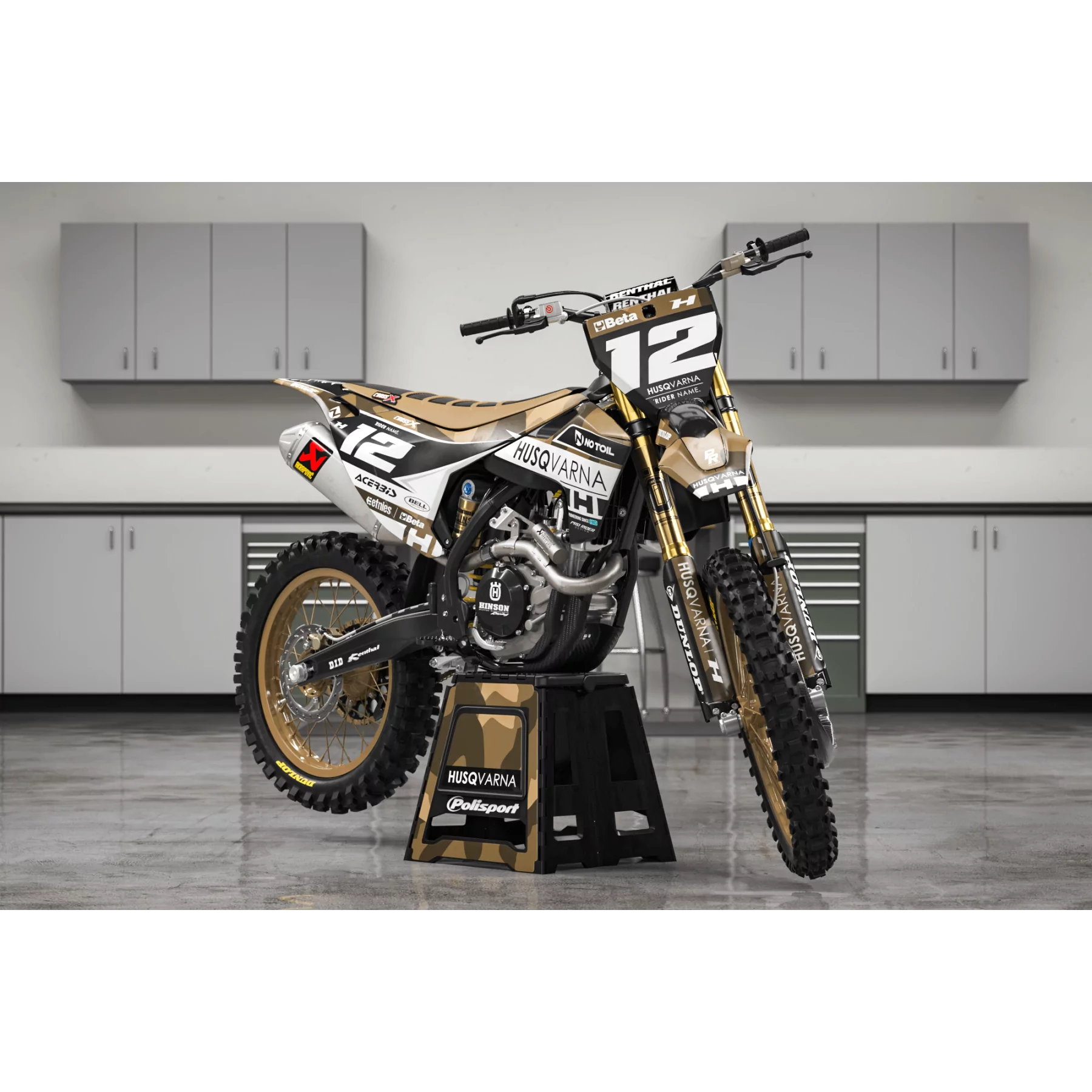 Kit adhesivos moto KIT ADHESIVOS Motocross HUSQVARNA CAMOUFLAGE