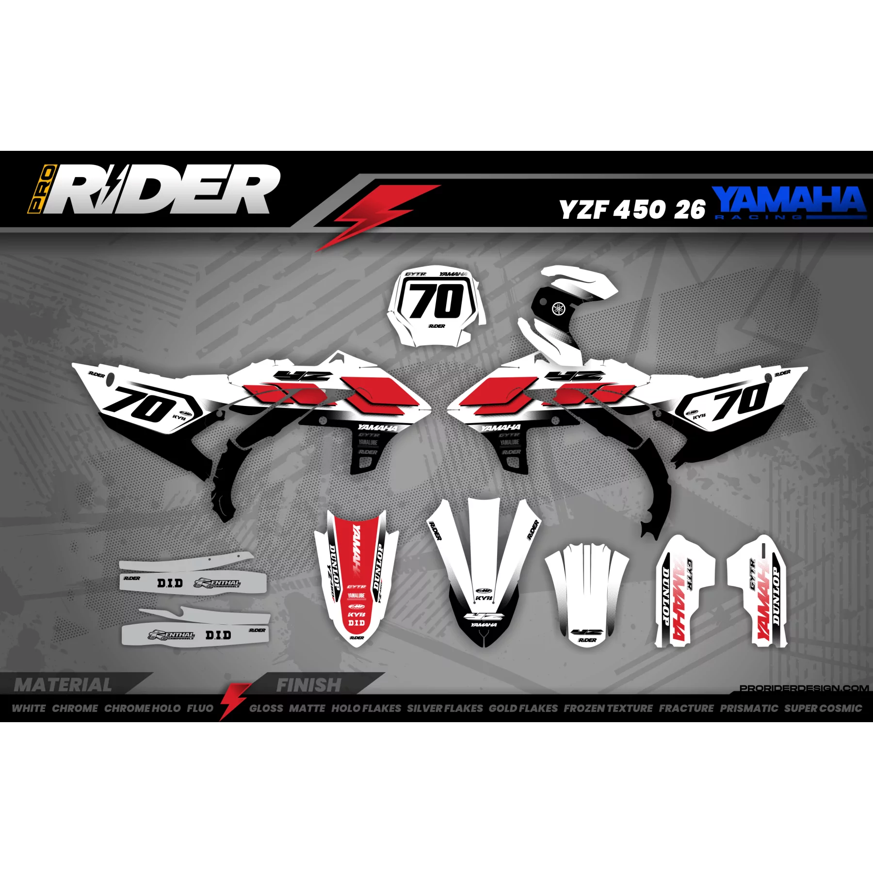 grafiche moto Grafiche MOTOCROSS YAMAHA 70TH Anniversary