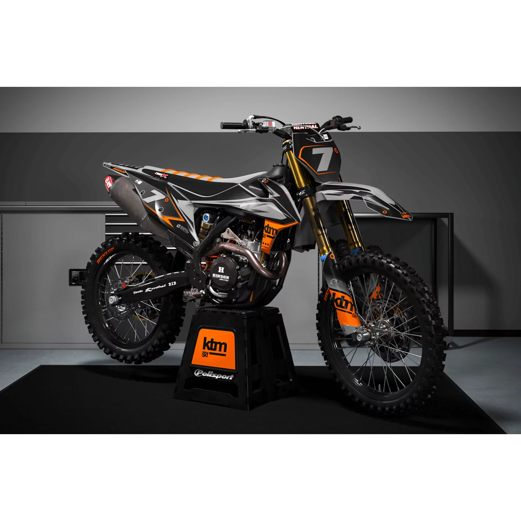 STICKERSET motor Stickerset Motorcross KTM FORCE RACING