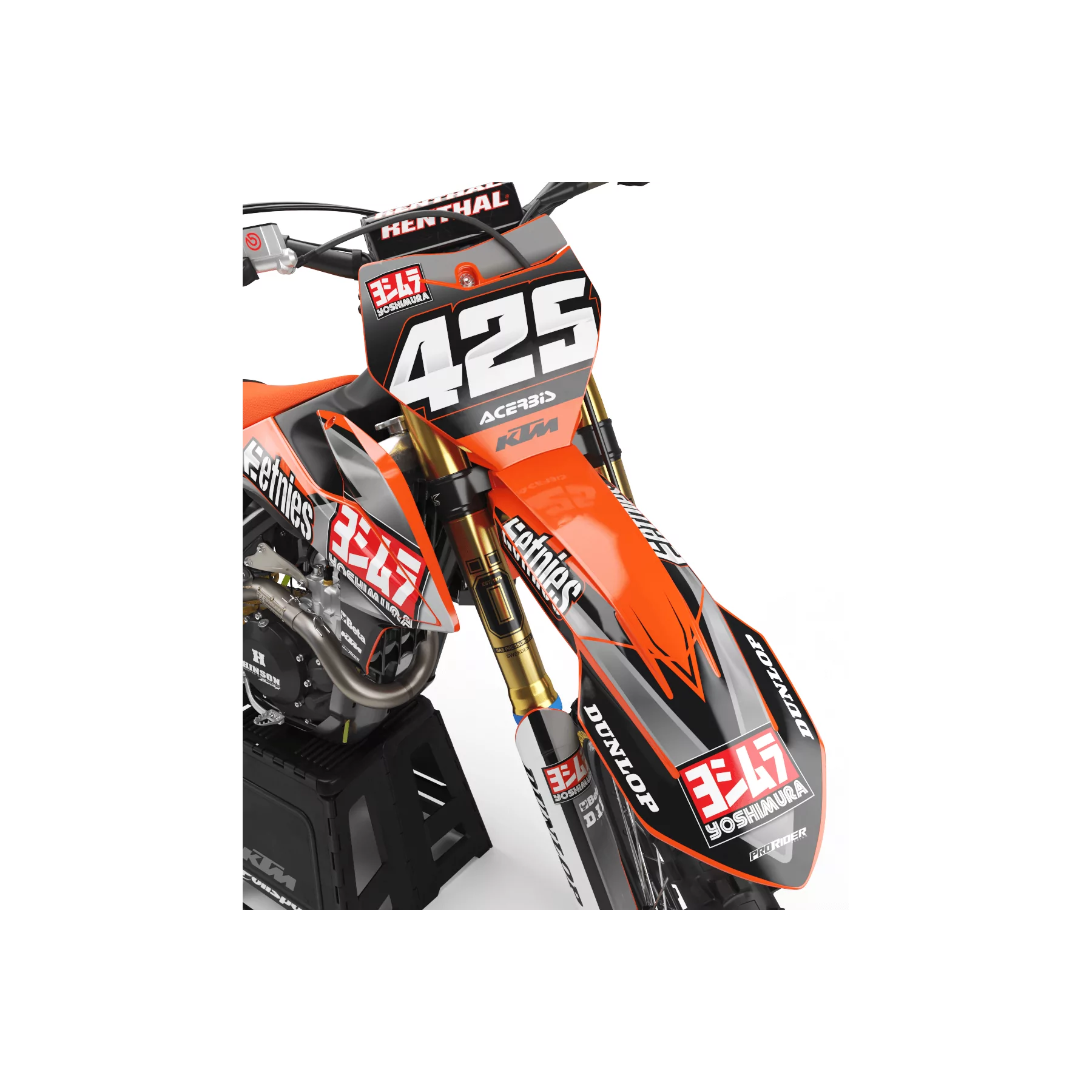 Kit déco moto KIT DECO Motocross KTM ETNIES YOSHIMURA
