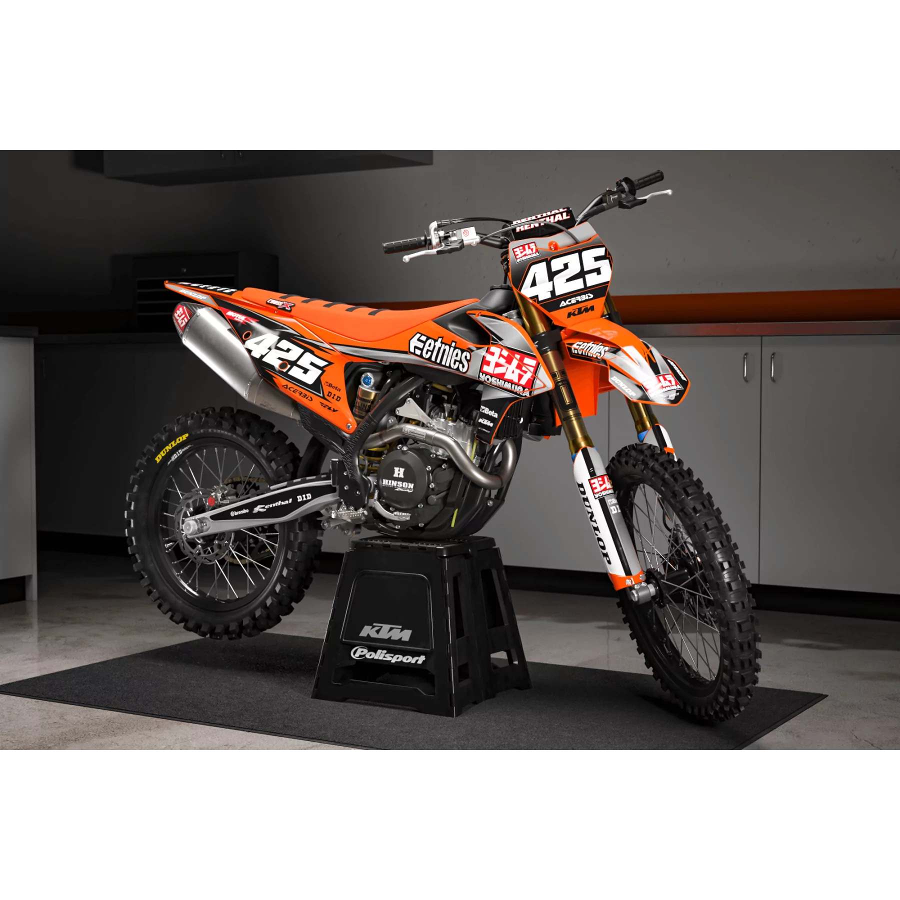 Kit déco moto KIT DECO Motocross KTM ETNIES YOSHIMURA
