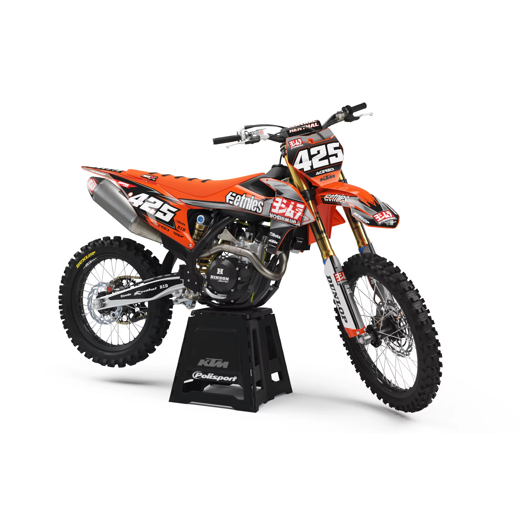 STICKERSET motor Stickerset Motorcross KTM ETNIES YOSHIMURA