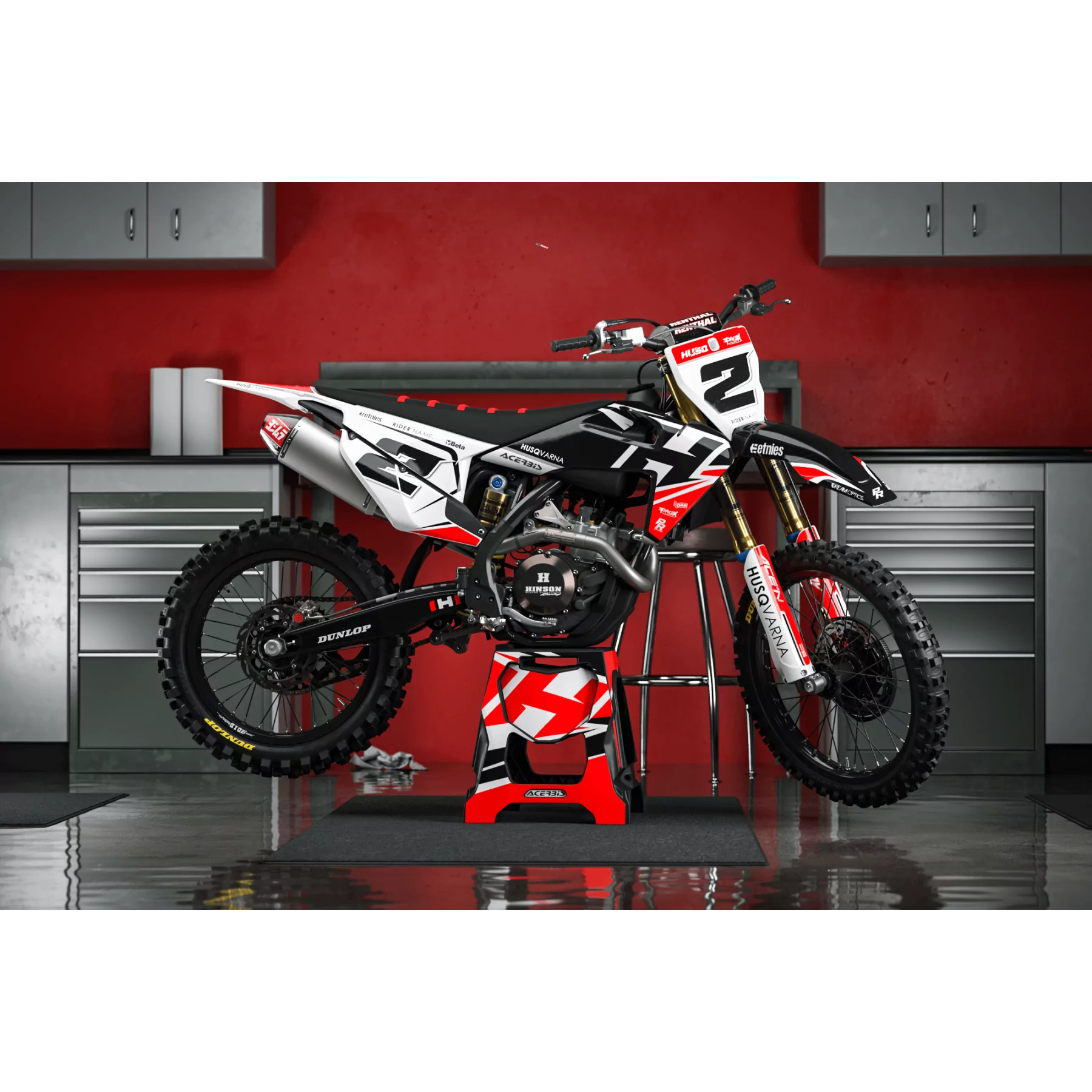 DEKOR Motorrad DEKOR Motocross HUSQVARNA BLACK SERIES