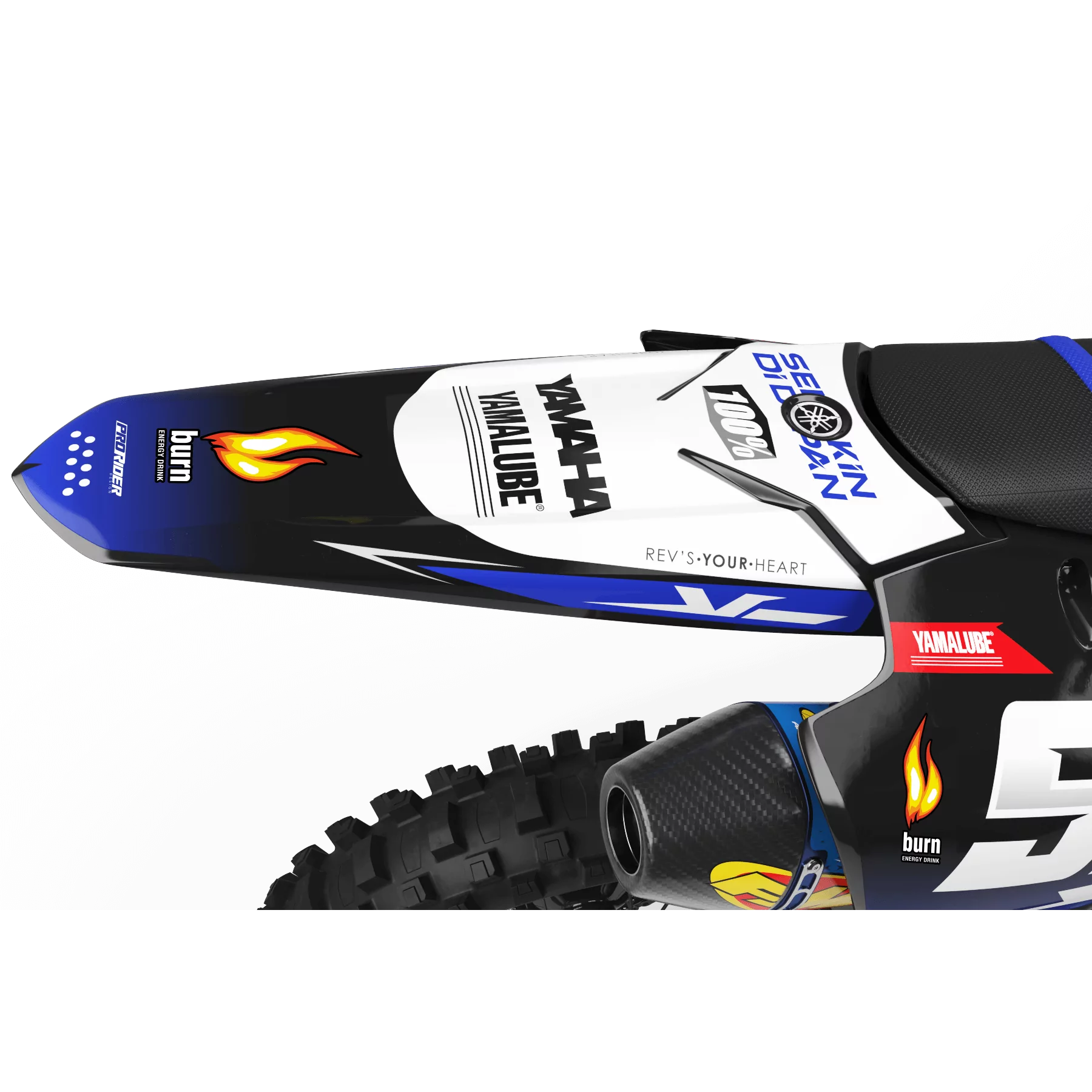 Stickerset moto STICKERSET Motocross YAMAHA FIRE POWER