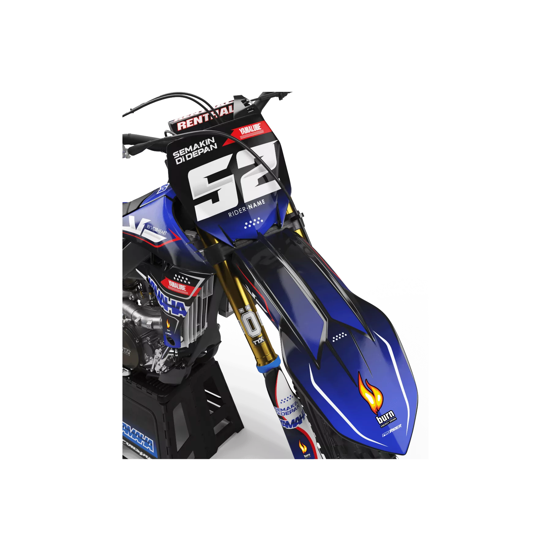 Stickerset moto STICKERSET Motocross YAMAHA FIRE POWER