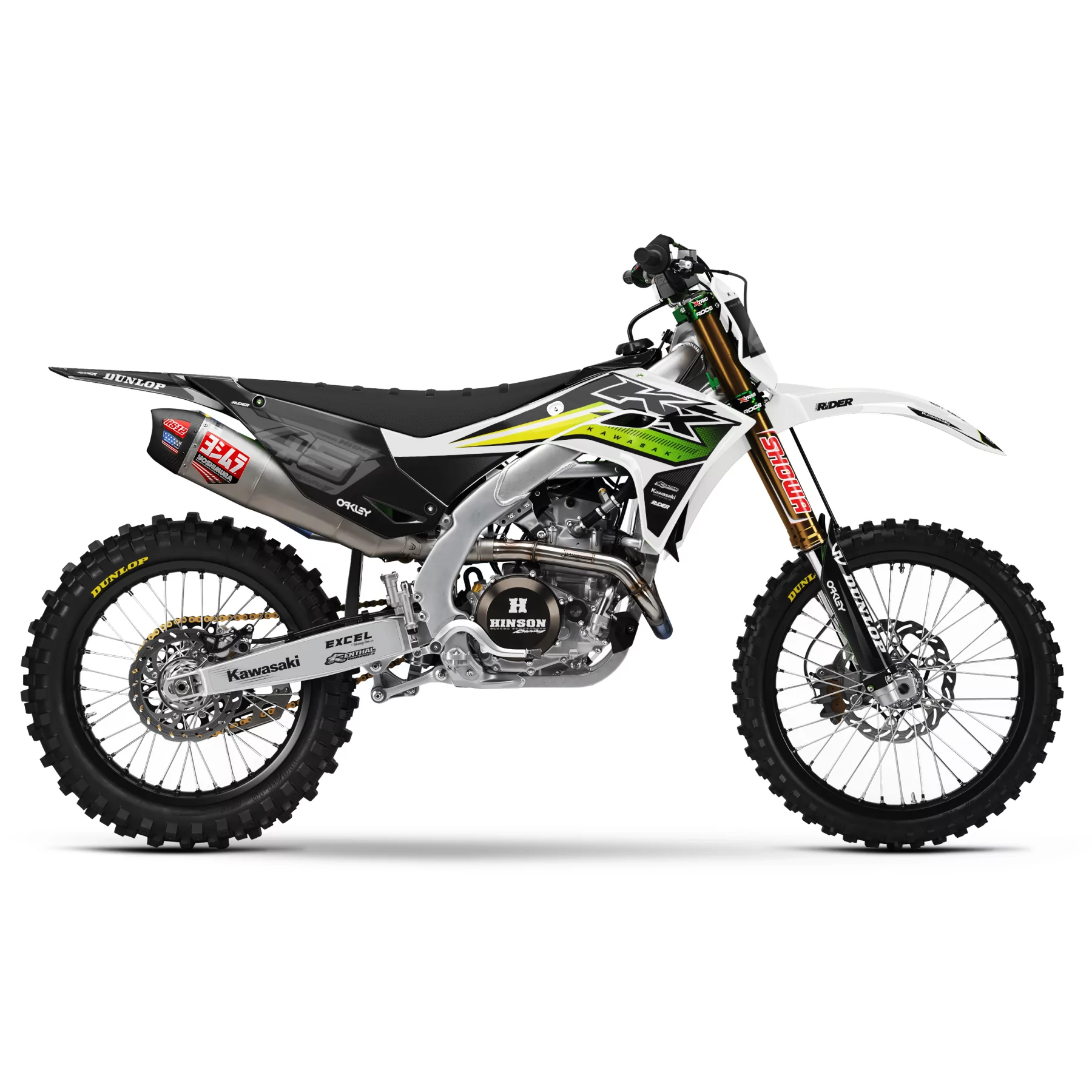 Kit adesivos moto KIT ADESIVOS MOTOCROSS KAWASAKI | Kalix