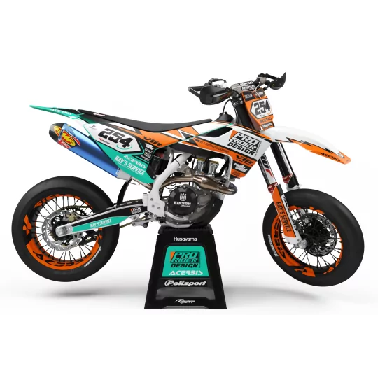 Grafiche moto GRAFICHE Motocross HUSQVARNA ARANCIONE MECCANICO