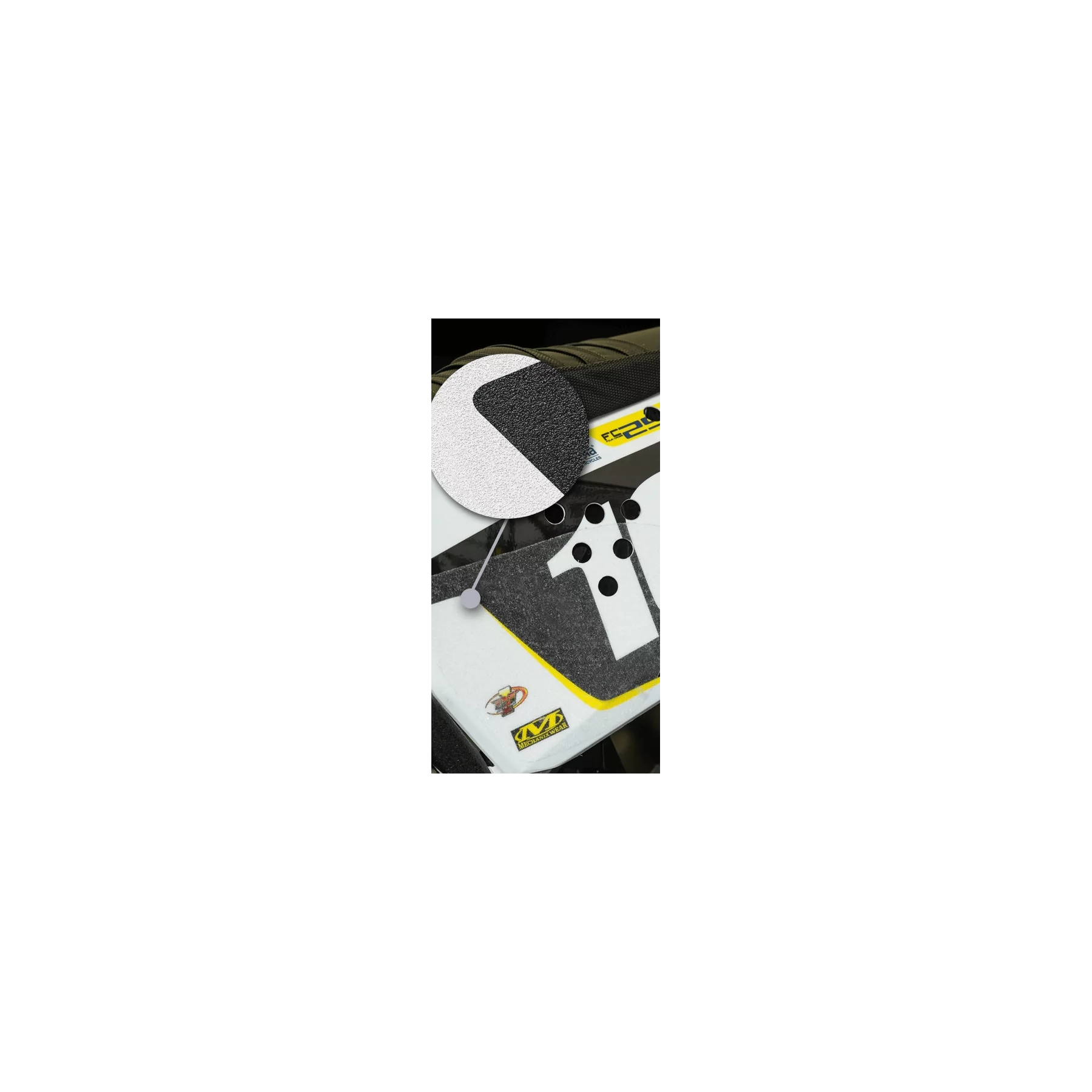 graphics moto Transparent textured plates - GRIP ZONE