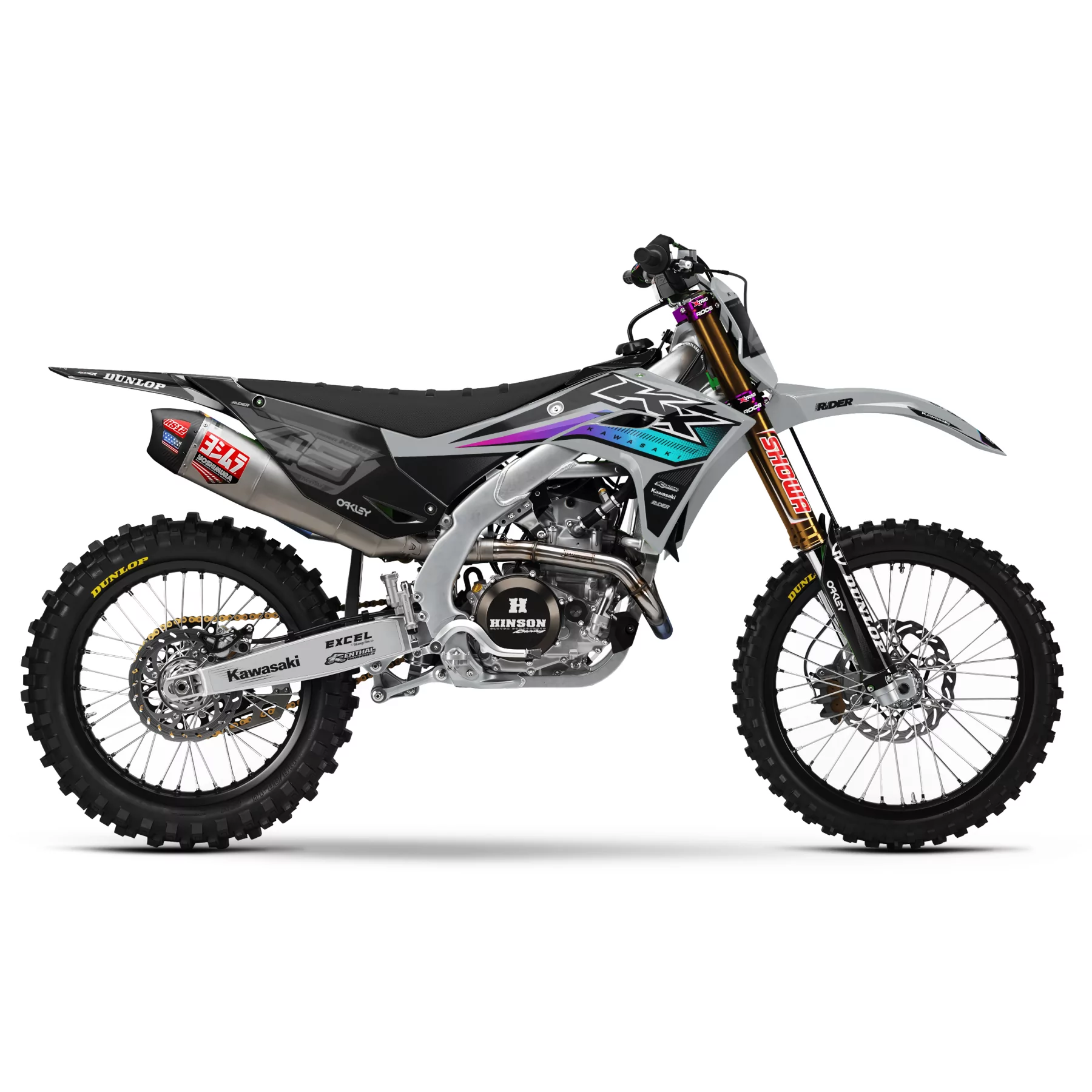 Kit adesivos moto KIT ADESIVOS motocross KAWASAKI 