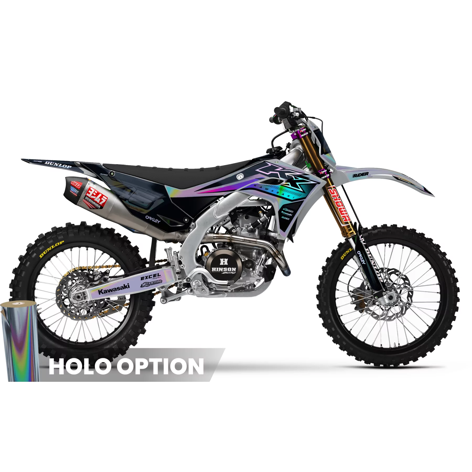 Motorstickerset STICKERSET motocross KAWASAKI | Kavix