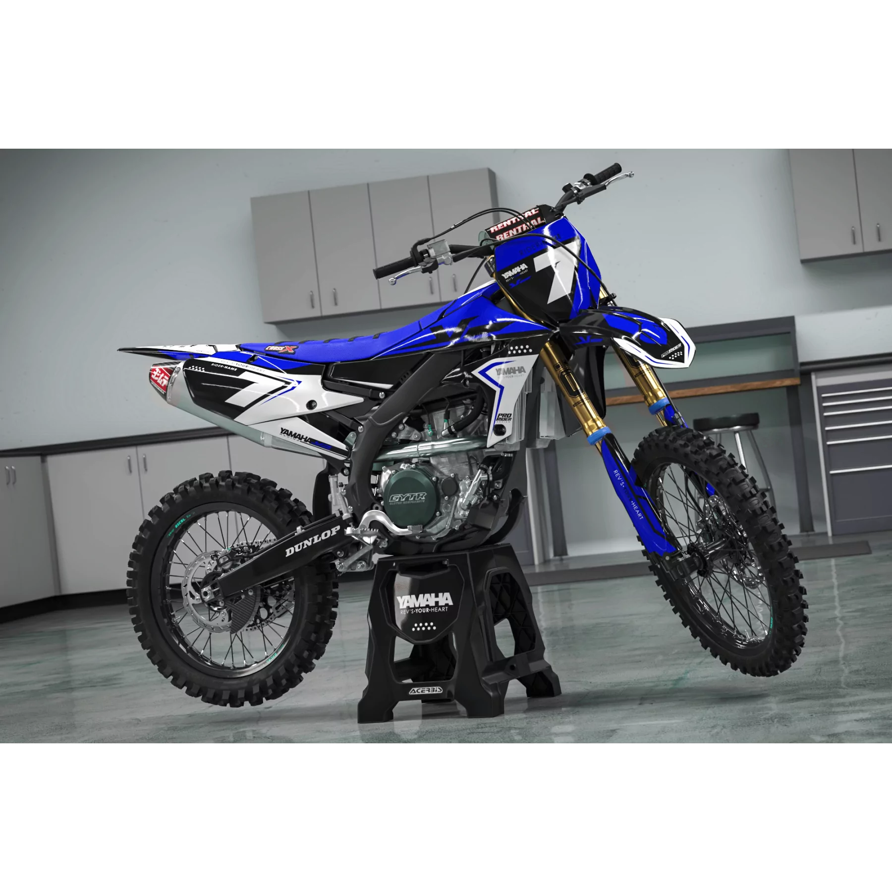 GRAPHICS moto Motocross YAMAHA REV'S YOUR HEART