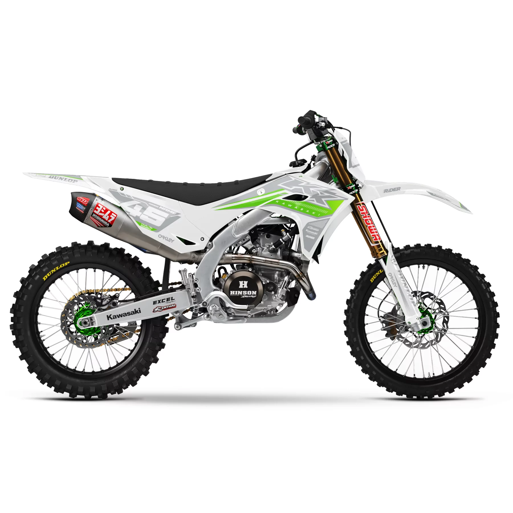 Kit adesivos moto KIT ADESIVOS motocross KAWASAKI | Galax