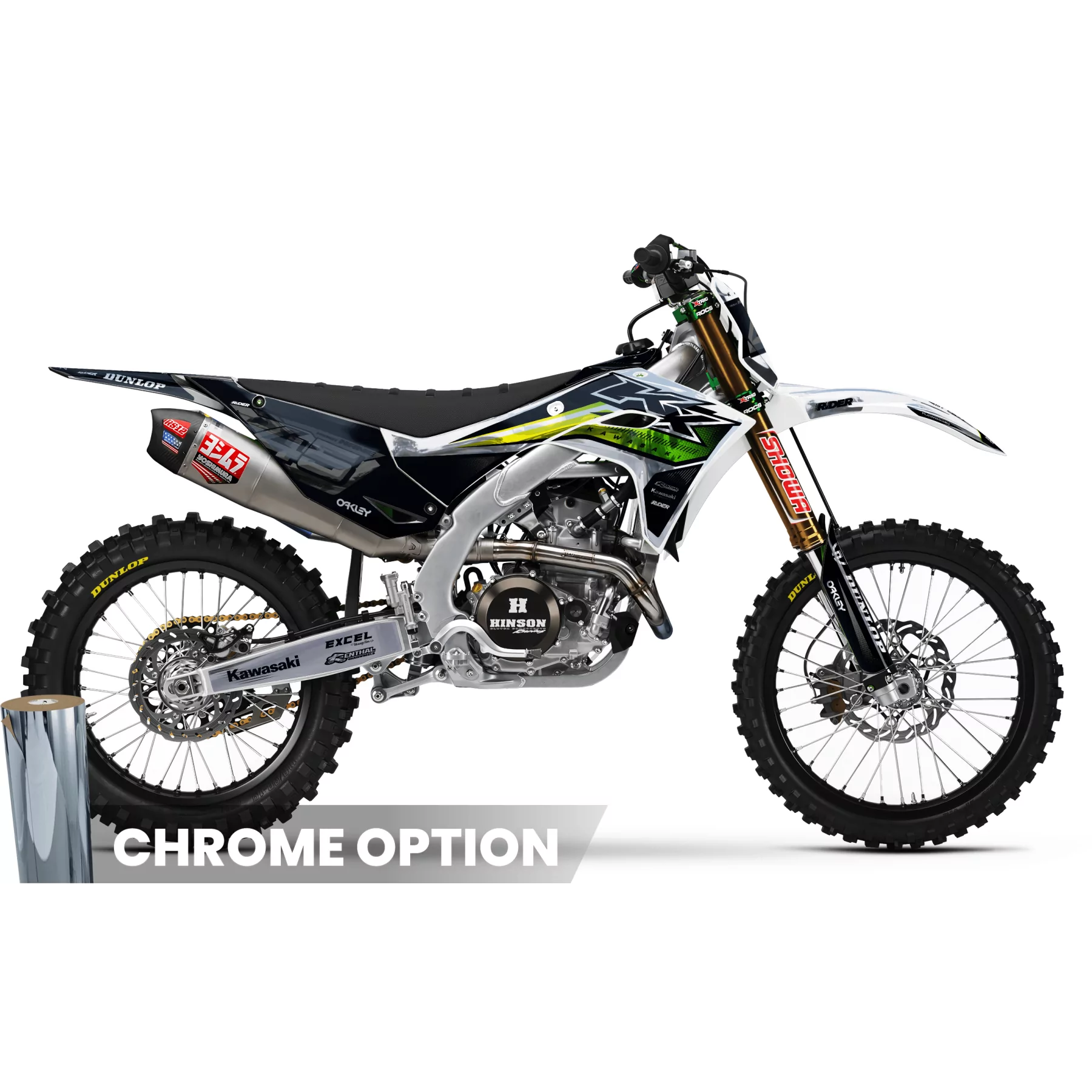 Kit adesivos moto Kit adesivos MOTOCROSS KAWASAKI | Kalix