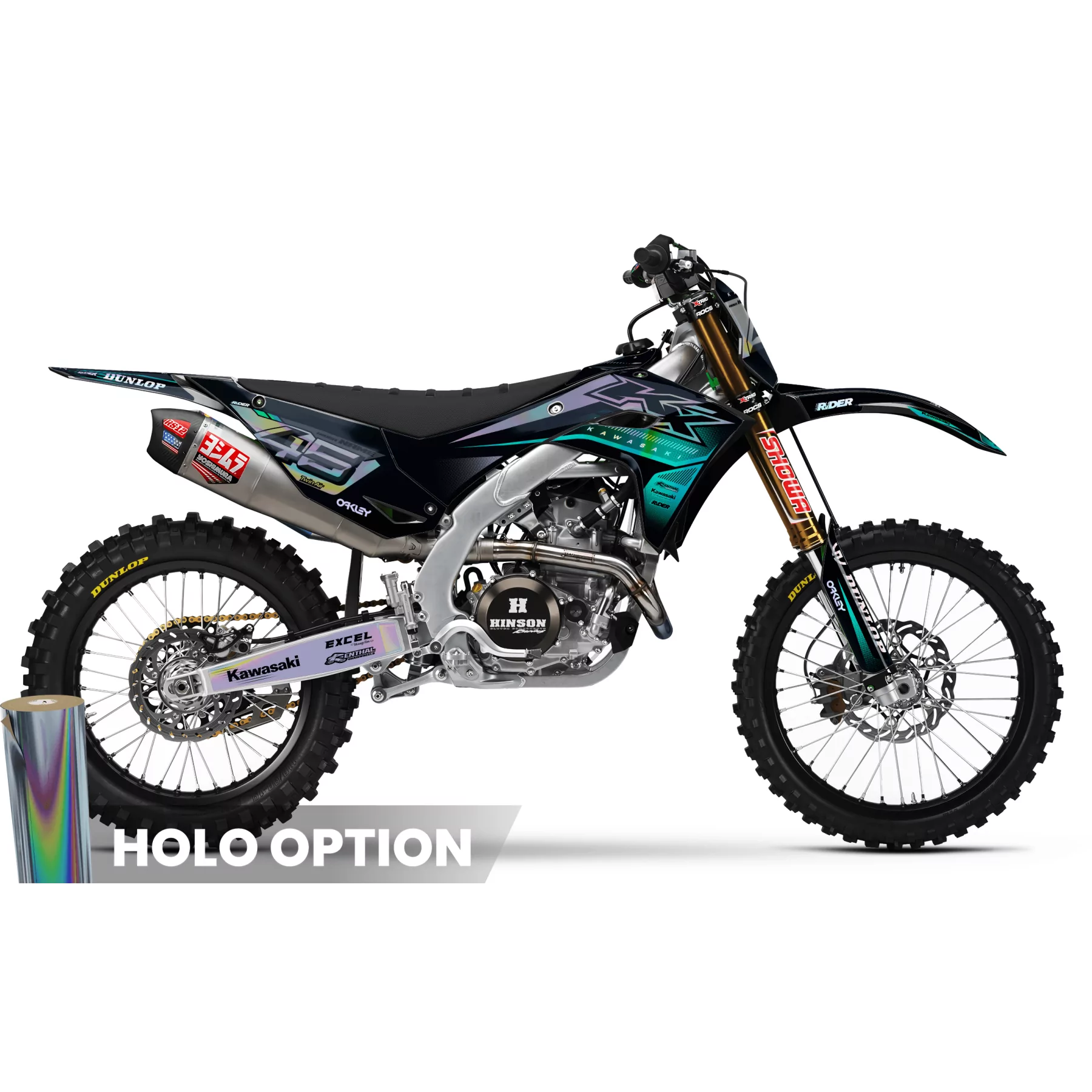 Kit adesivos moto KIT ADESIVOS MOTOCROSS KAWASAKI | Krypton