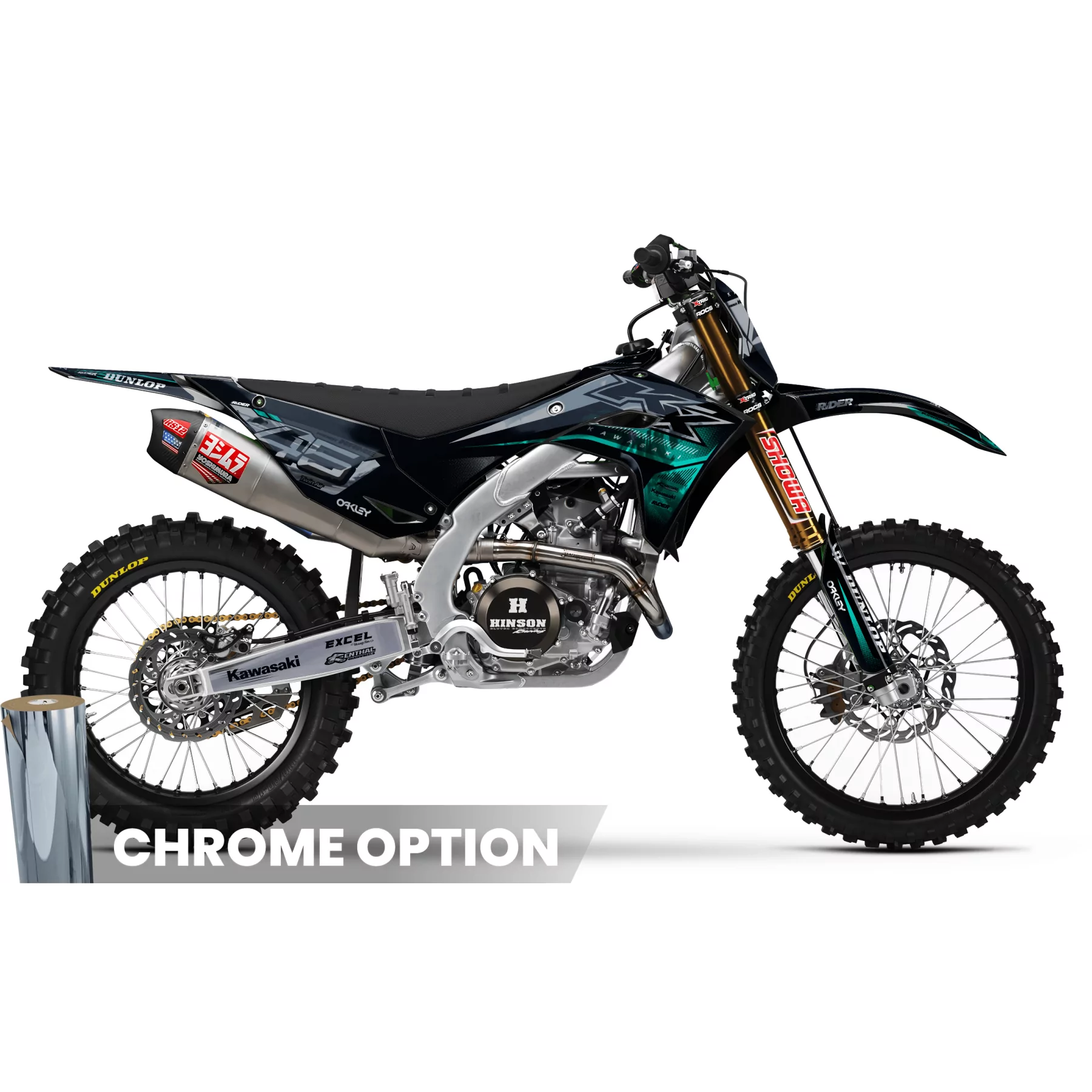 Kit adhesivos moto KIT ADHESIVOS MOTOCROSS KAWASAKI 