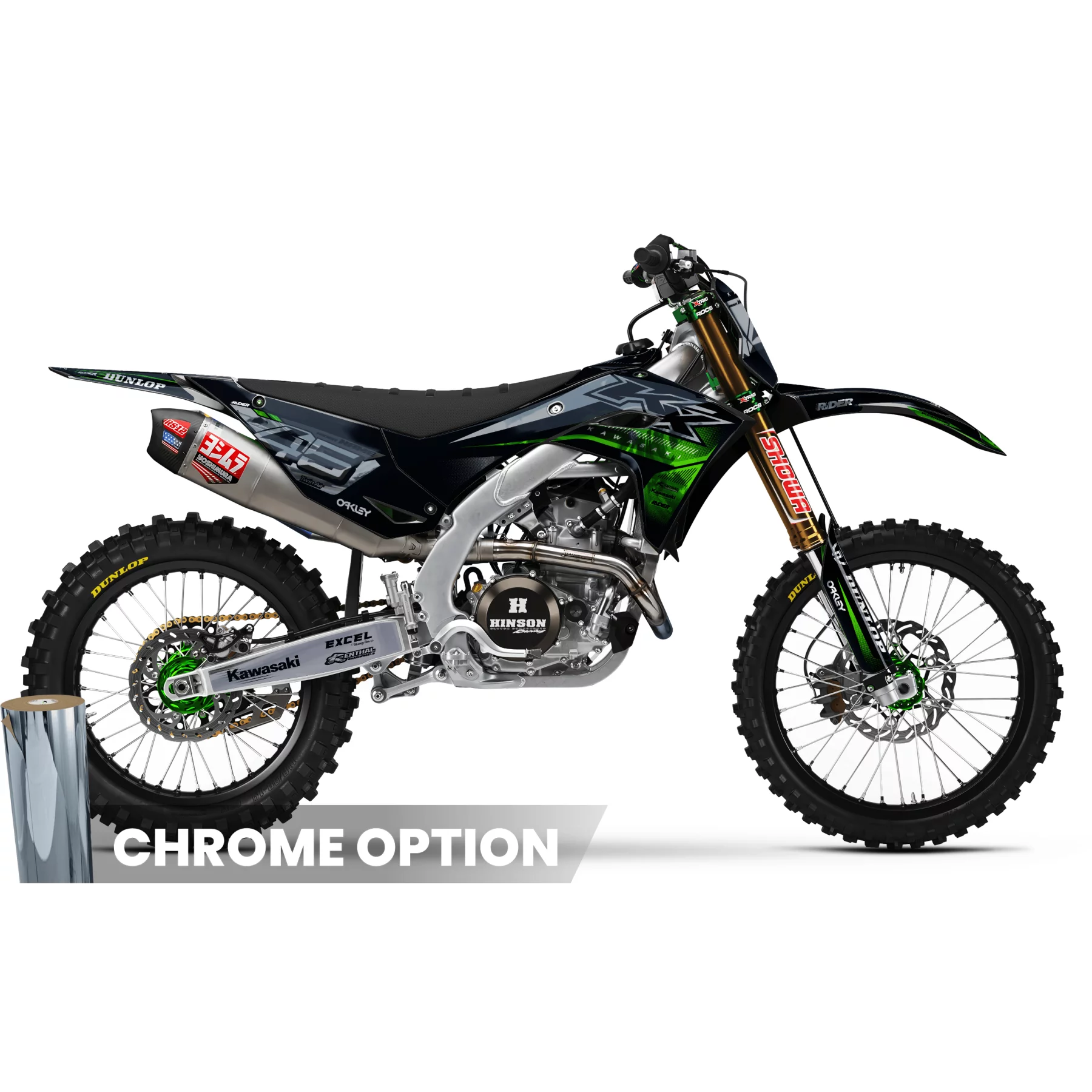 Stickerset moto STICKERSET MOTOCROSS KAWASAKI | Focusa