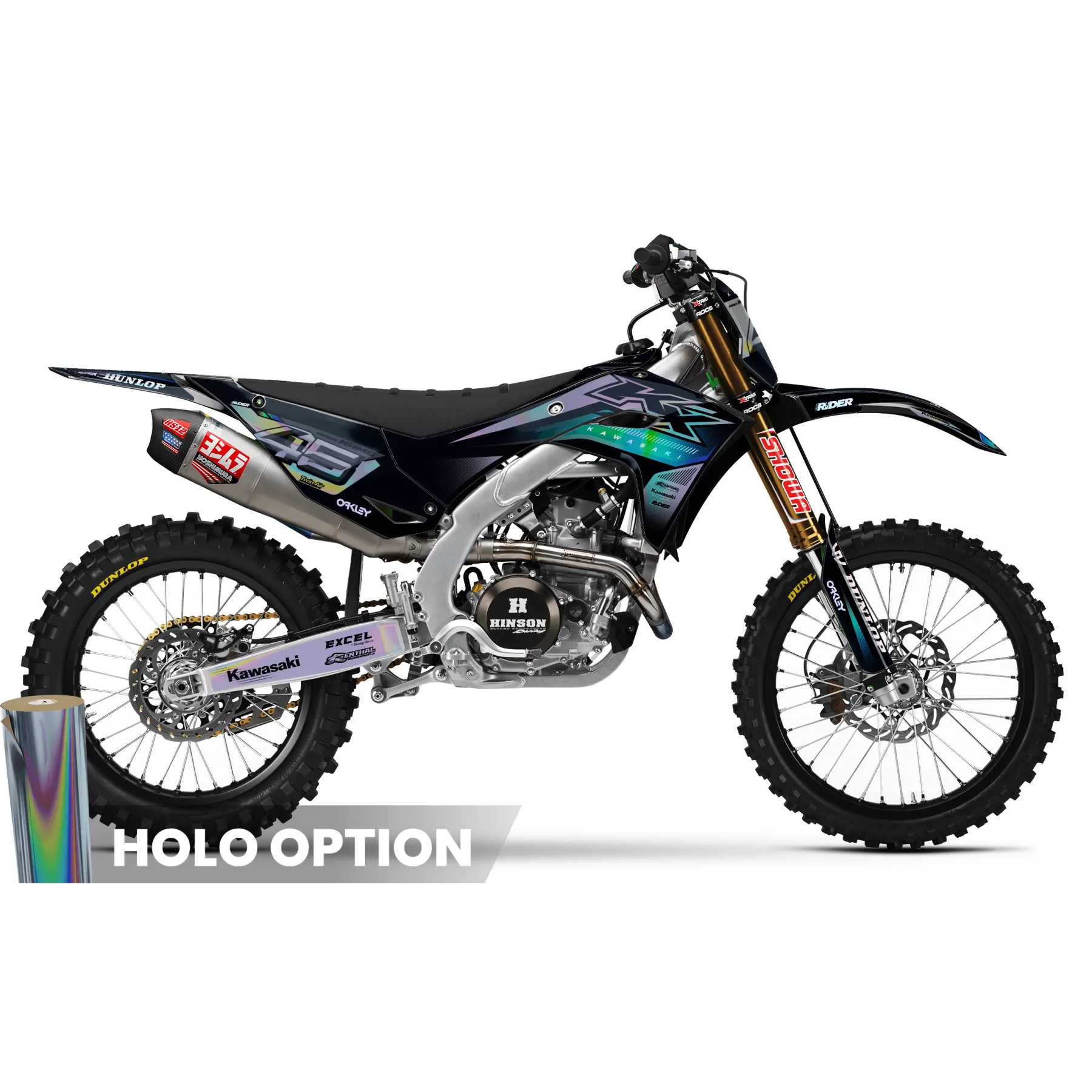 Stickerset moto STICKERSET MOTOCROSS KAWASAKI | Titano