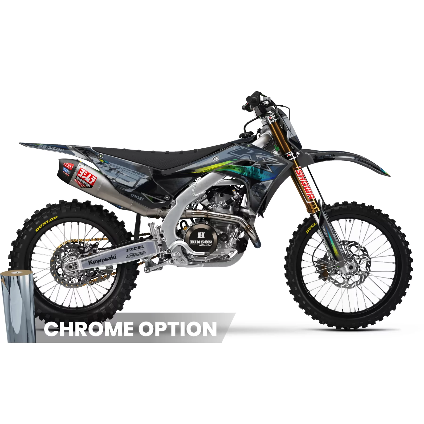 Stickerset moto STICKERSET MOTOCROSS KAWASAKI | Forged