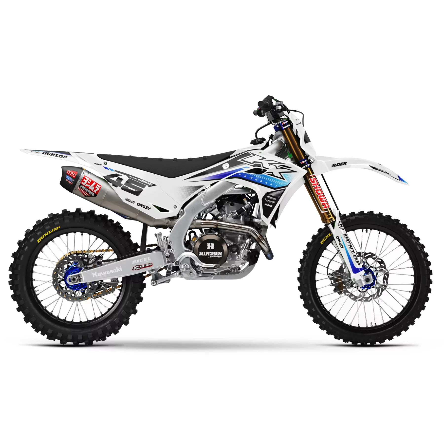 Kit adesivos moto KIT ADESIVOS MOTOCROSS KAWASAKI | Mechanik