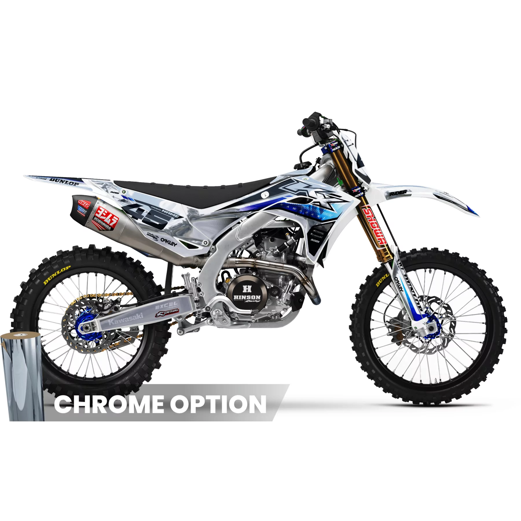 Stickerset moto STICKERSET MOTOCROSS KAWASAKI | Mechanik