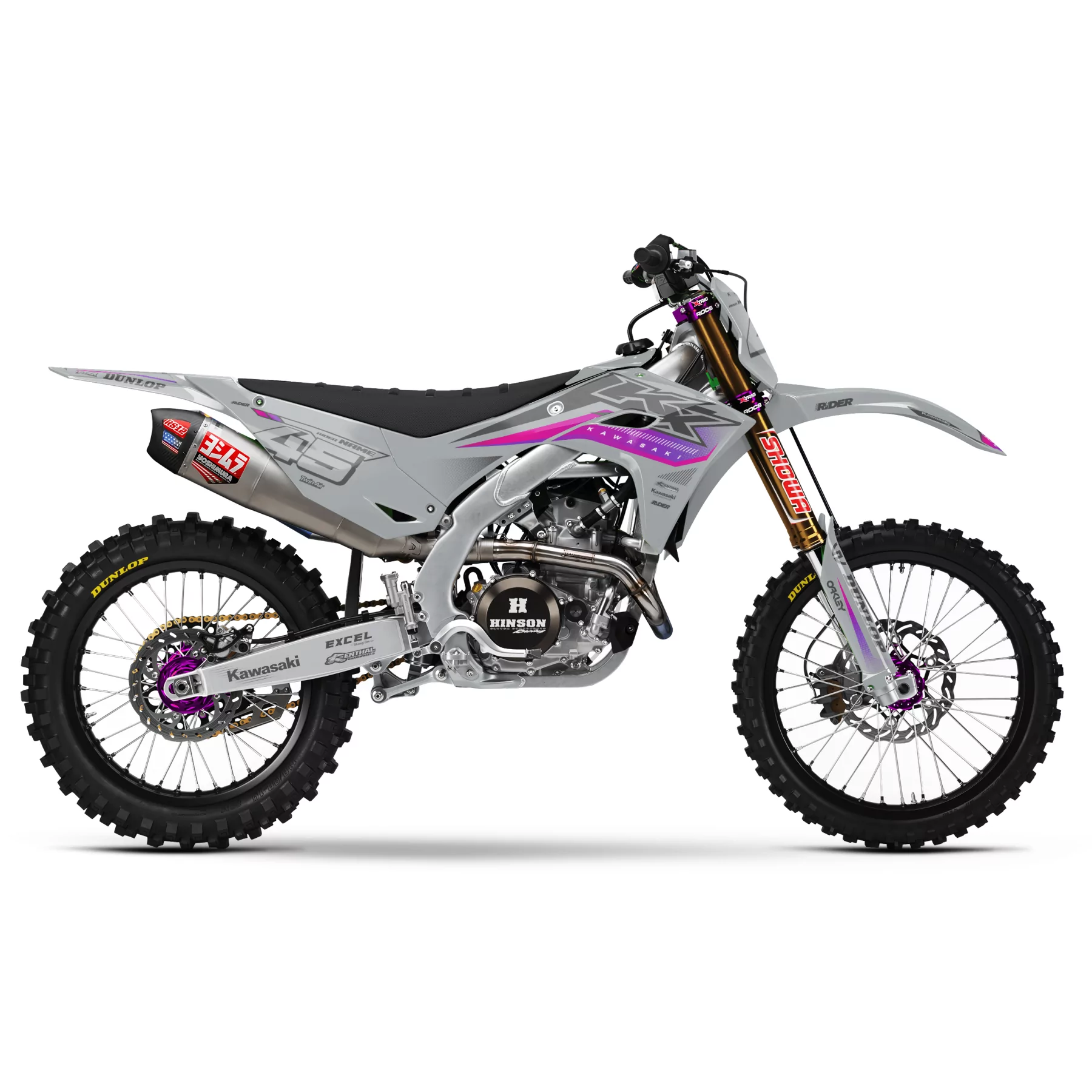 Stickerset moto STICKERSET MOTOCROSS KAWASAKI | Flowix